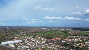 hoch Winkel Aussicht von zentral Watford Stadt von England großartig Großbritannien. März 3., 2024 video
