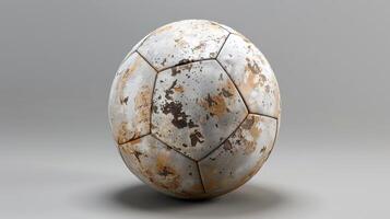 AI generated Explore the intricacy of a 3D rendered soccer ball, where cutting-edge technology meets the world's most beloved sport. Ai Generated. photo