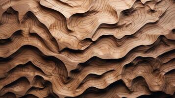 AI generated Delve into the organic warmth of a wooden cut texture. Ai Generated photo