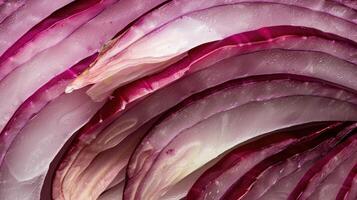 AI generated Backlit red onion skin reveals intricate lines and natural patterns, Ai Generated. photo