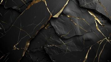 AI generated Luxurious abstract black background for modern wallpapers, Ai Generated. photo