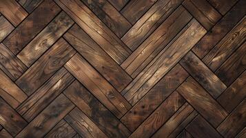 AI generated Create warmth with a wood tile flooring illustration for a background template, Ai Generated. photo