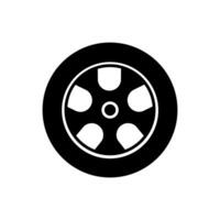 coche rueda icono vector. rueda ilustración signo. neumático Servicio símbolo o logo. vector