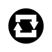 Reload icon vector. Reset illustration sign. update symbol or logo. vector