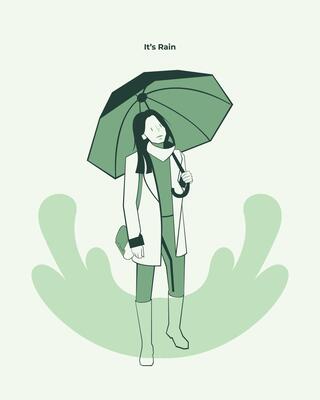 Human Character Illustration Street Style Poster