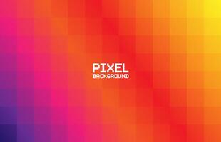 Colorful Gradient Pixel Pattern Background vector