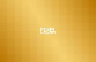 Gold Gradient Pixel Pattern Background vector