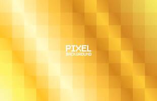 Gold Gradient Pixel Pattern Background vector