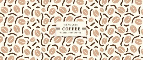 Coffee Beans Pattern Background vector