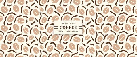 Coffee Beans Pattern Background vector