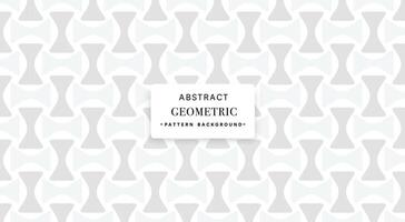 White and gray geometric shape seamless pattern background vector