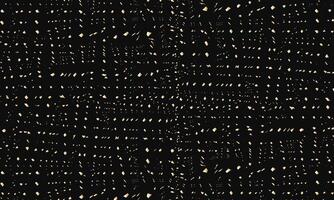 golden small fragments in a chaotic order on a black background vector