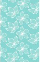 white leaf line art motif wallpaper on a blue background vector