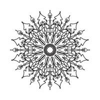 Beautiful vector hand drawn indian ornament mandala on background style.