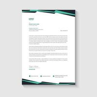 Modern letterhead design vector