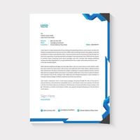 Modern letterhead design vector