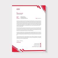 Modern letterhead design vector