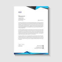 Modern letterhead design vector