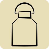 Icon Milk. related to Milk and Drink symbol. hand drawn style. simple design editable. simple illustration vector
