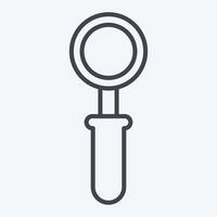 Icon Scoop. related to Milk and Drink symbol. line style. simple design editable. simple illustration vector