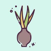 Icon Onion. related to Spice symbol. MBE style. simple design editable. simple illustration vector