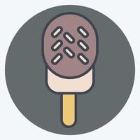 Icon Ice cream. related to Milk and Drink symbol. color mate style. simple design editable. simple illustration vector