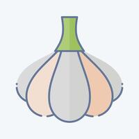 Icon Garlic. related to Spice symbol. doodle style. simple design editable. simple illustration vector