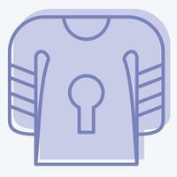 Icon Uniform. related to Hockey Sports symbol. two tone style. simple design editable vector