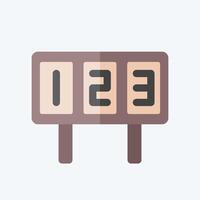Icon Scoreboard. related to Hockey Sports symbol. flat style. simple design editable vector
