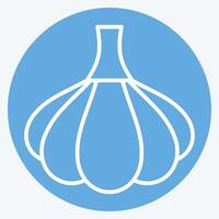 Icon Garlic. related to Spice symbol. blue eyes style. simple design editable. simple illustration vector