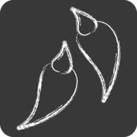 Icon Chili. related to Spice symbol. chalk Style. simple design editable. simple illustration vector