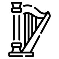 Harp icon for web, app, infographic, etc vector