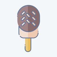 Icon Ice cream. related to Milk and Drink symbol. doodle style. simple design editable. simple illustration vector