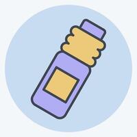 Icon Bottle. related to Hockey Sports symbol. color mate style. simple design editable vector