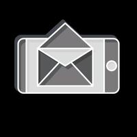 Icon Email. related to Post Office symbol. glossy style. simple design editable. simple illustration vector