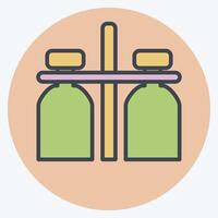 Icon Milk Jar. related to Milk and Drink symbol. color mate style. simple design editable. simple illustration vector