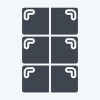 Icon Chocolate. related to Milk and Drink symbol. glyph style. simple design editable. simple illustration vector