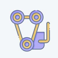 Icon Engine. related to Garage symbol. doodle style. simple design editable. simple illustration vector