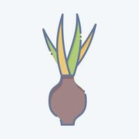 Icon Onion. related to Spice symbol. doodle style. simple design editable. simple illustration vector