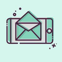 Icon Email. related to Post Office symbol. MBE style. simple design editable. simple illustration vector