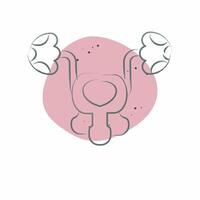 Icon Bladder. related to Human Organ symbol. Color Spot Style. simple design editable. simple illustration vector