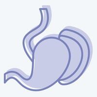 Icon Spleen. related to Human Organ symbol. two tone style. simple design editable. simple illustration vector