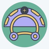 Icon Disk Break. related to Garage symbol. color mate style. simple design editable. simple illustration vector