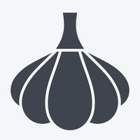 Icon Garlic. related to Spice symbol. glyph style. simple design editable. simple illustration vector