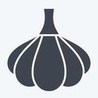 Icon Garlic. related to Spice symbol. glyph style. simple design editable. simple illustration vector