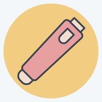 Icon Whistle. related to Hockey Sports symbol. color mate style. simple design editable vector