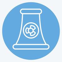 Icon Nuclear Power. related to Ecology symbol. blue eyes style. simple design editable. simple illustration vector