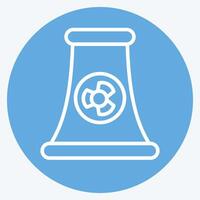 Icon Nuclear Power. related to Ecology symbol. blue eyes style. simple design editable. simple illustration vector