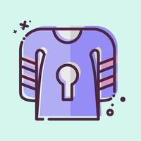 Icon Uniform. related to Hockey Sports symbol. MBE style. simple design editable vector