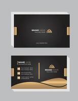 Sleek Business card design Vector design formal modern business card.